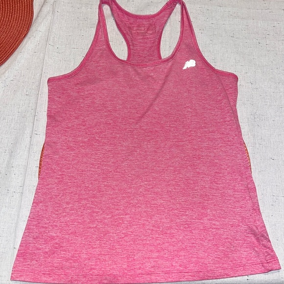 New Balance Tank Dri Fit Slip On Top Womens Pink Racerback Running sz XS EUC - Picture 1 of 5